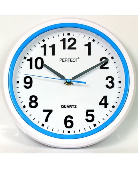 PERFECT Настенные кварцевые часы FX-5841 BLUE