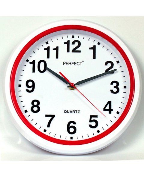 PERFECT Wall clock FX-5841 RED