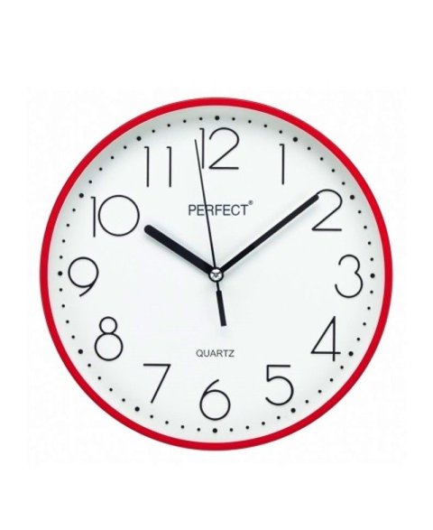 PERFECT Настенные кварцевые часы FX-5814/RED
