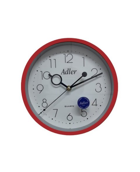ADLER 30018A RED Настенные кварцевые часы 