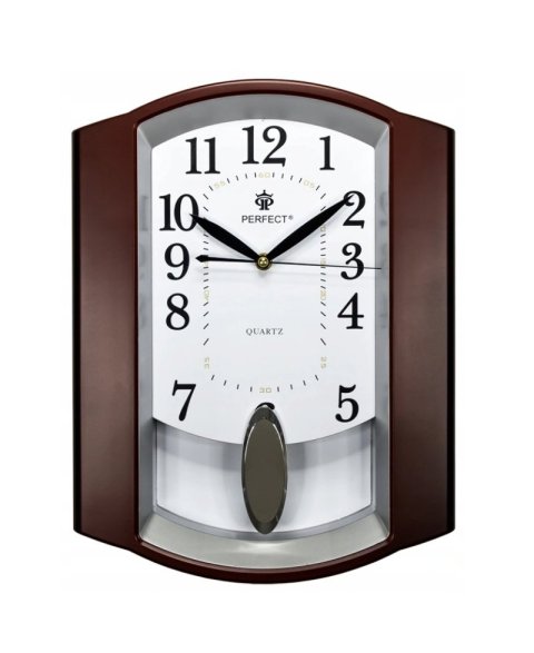 PERFECT Настенные кварцевые часы PW-016 -0214-DARK BROWN