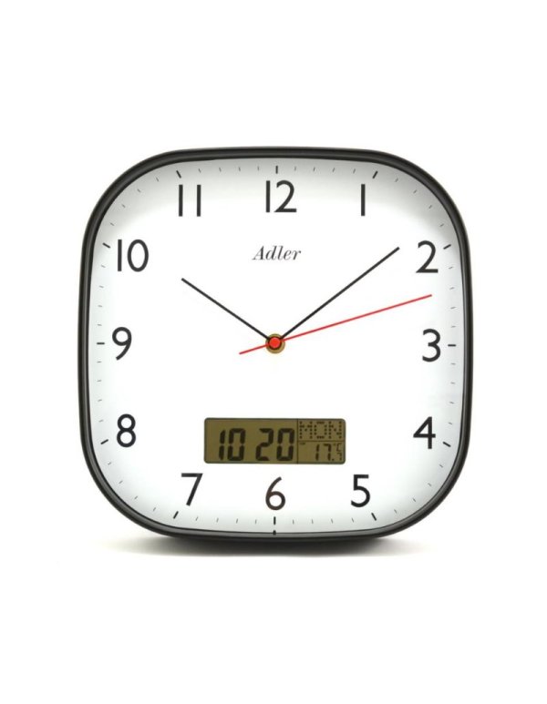 ADLER 30174 BLACK Wall clock