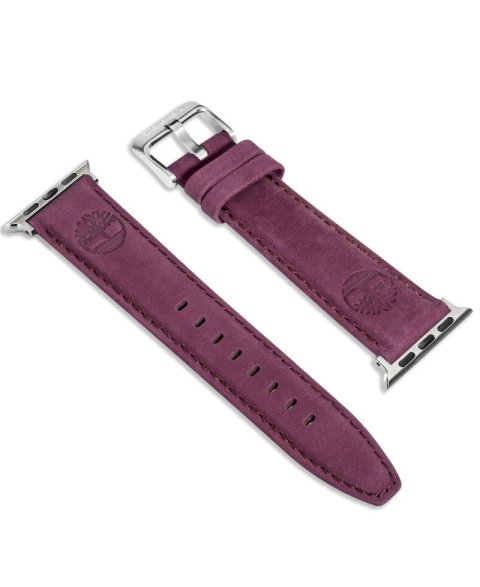 Watch Strap TIMBERLAND STRAP LACANDON L MAGENTA LEATHER SS 22 mm