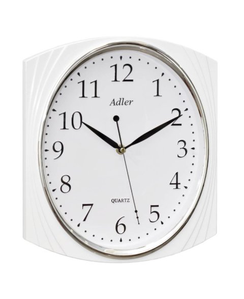 ADLER 30094 WHITE Настенные кварцевые часы