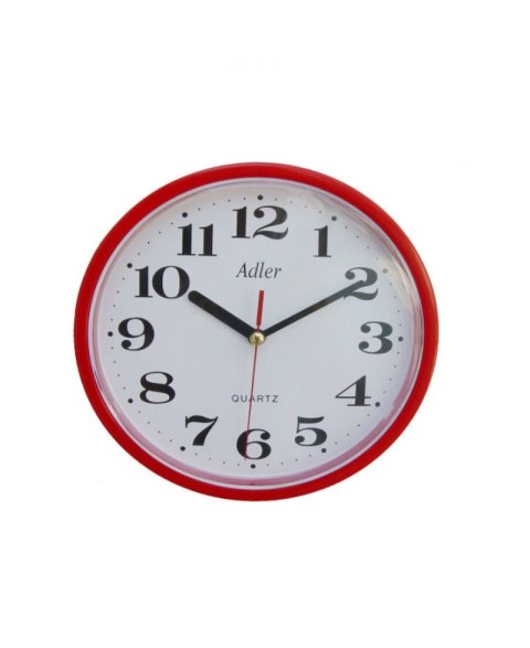 ADLER 30019 RED Quartz Wall Clock