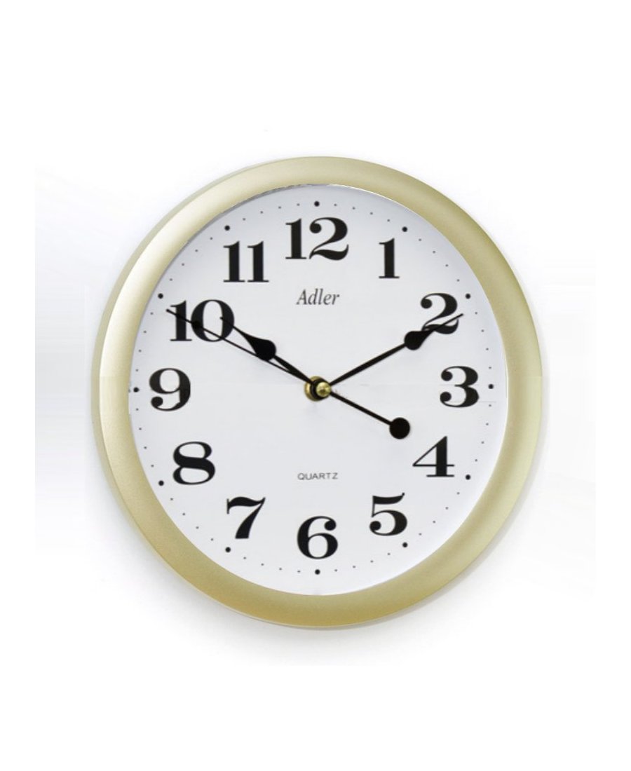 ADLER 30021 GOLD Quartz Wall Clock