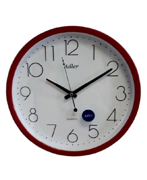 ADLER 30164 RED Haстенные кварцевые  часы