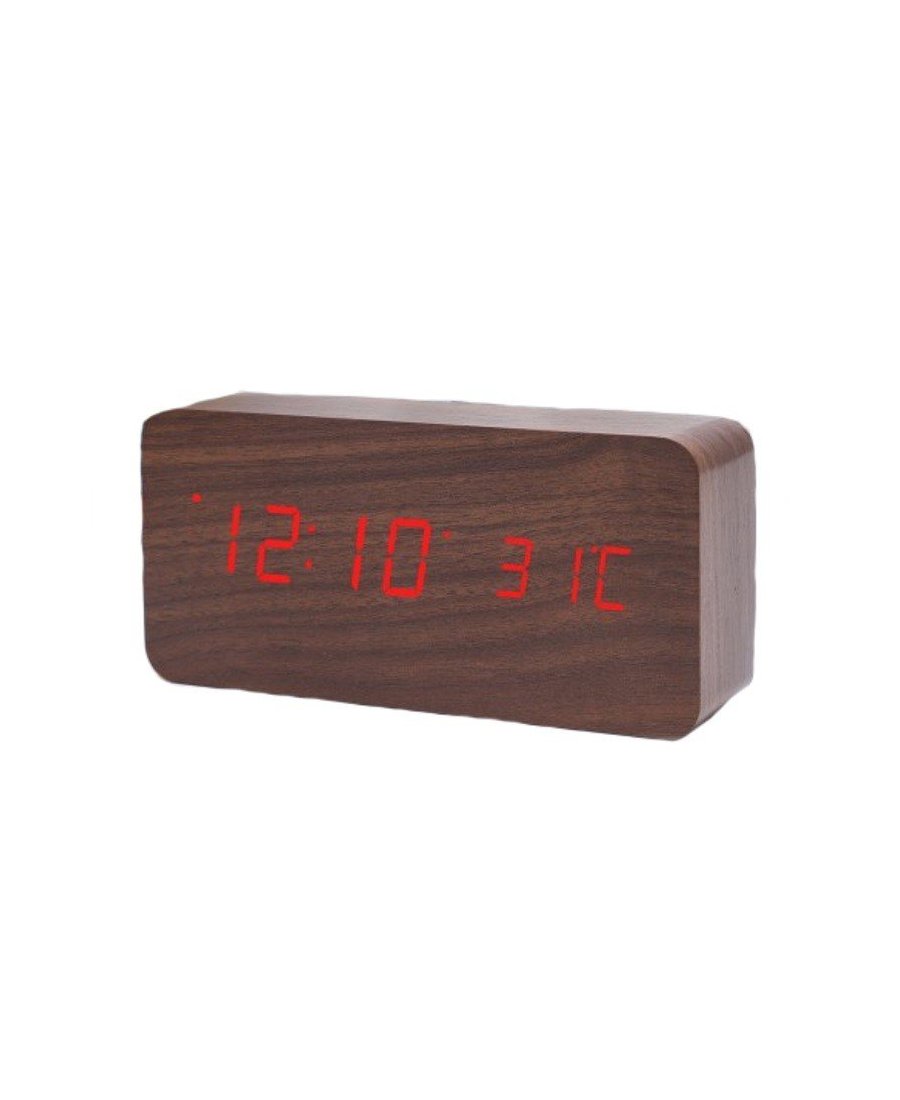 Electric LED Alarm Clock XONIX GHY-010/BR/RED