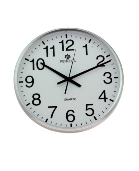 Clock PERFECT SWL684/SILVER