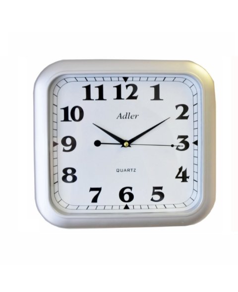 ADLER 30095 SILVER MATWall clock 